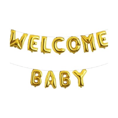 Welcome Baby Foil Garland