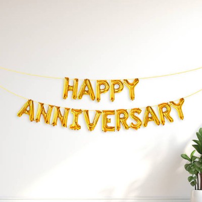 Happy Anniversary Foil Garland