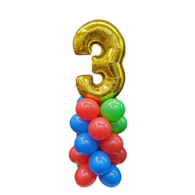Number Balloon Pillar