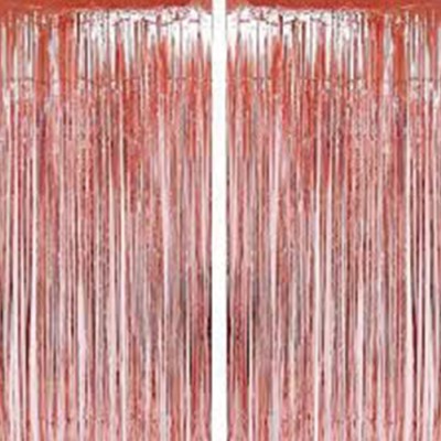 Rose Gold Frill Curtains