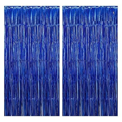 Blue Frill Curtains
