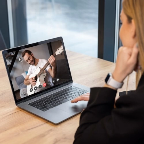 birthday Guitarist on Video Call