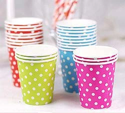 birthday party supplies Paper and Plastic Cups