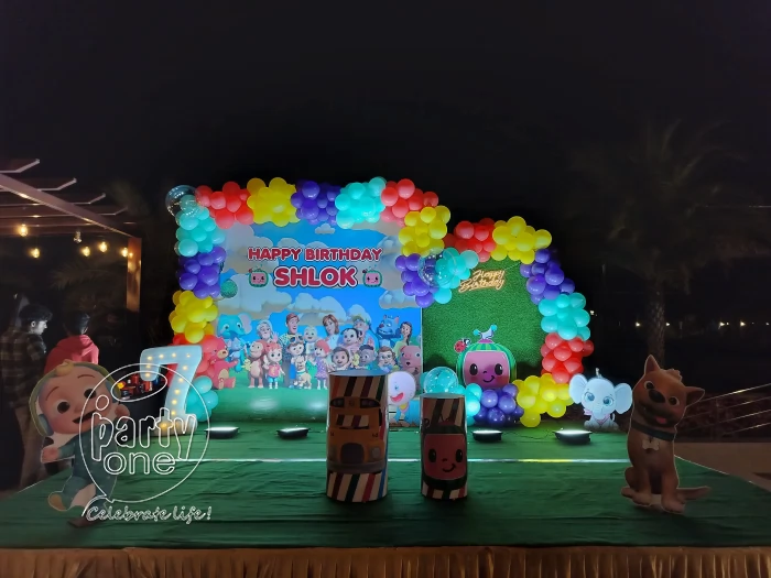 birthday Multi colour 7th Birthday Decor