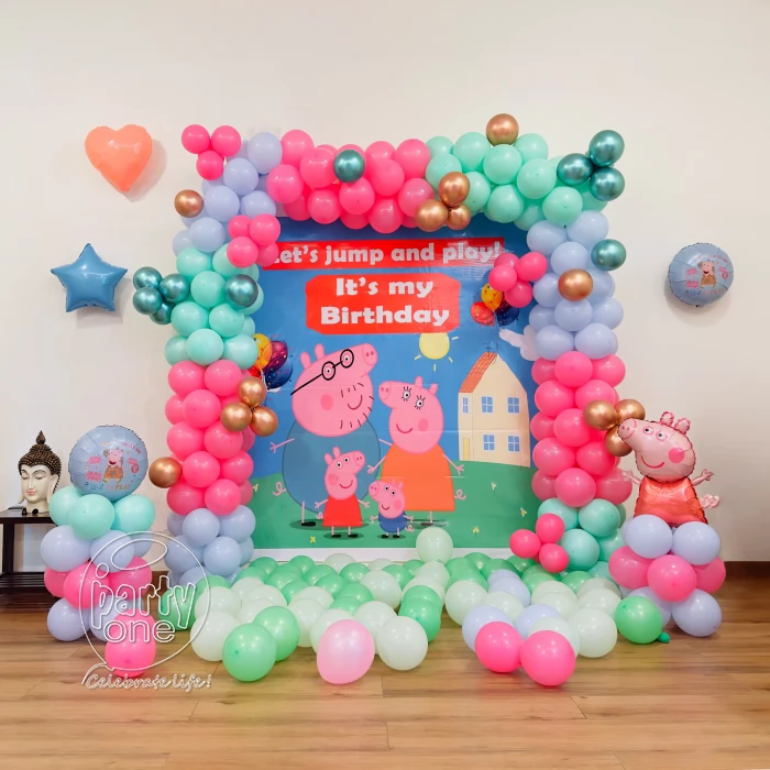 birthday Peppa Pig Theme Birthday Decoration