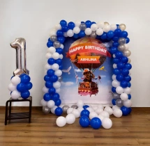 birthday Hot Air Theme Flex Birthday Decoration