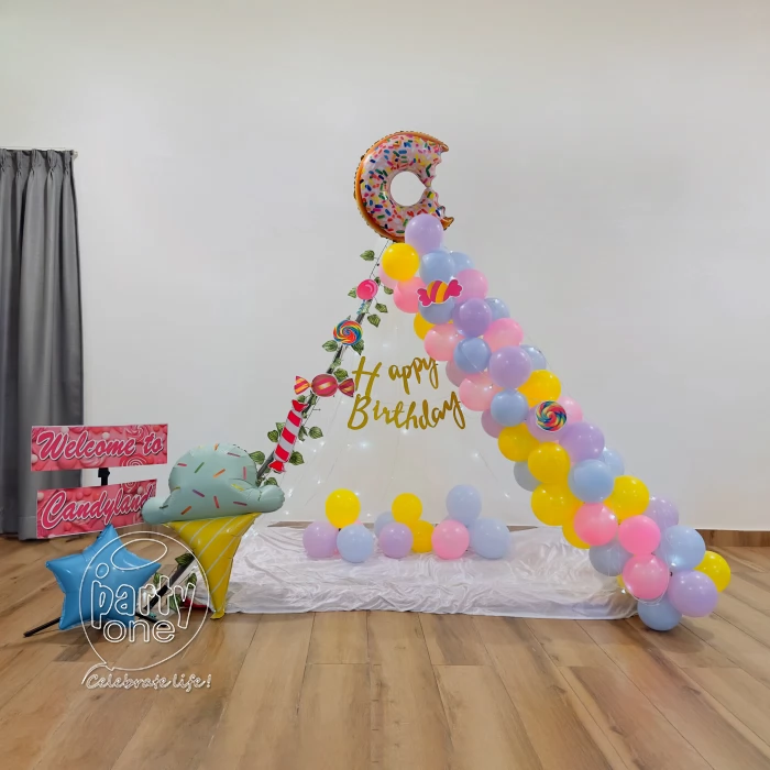 kids theme decorations Kids Canopy Birthday Candy Theme Decoration