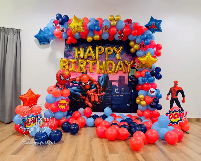 birthday Marvel Spiderman Theme Decoration