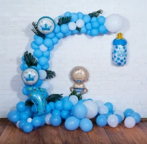 welcome baby decorations Blue Half Arch Welcome Baby Decoration