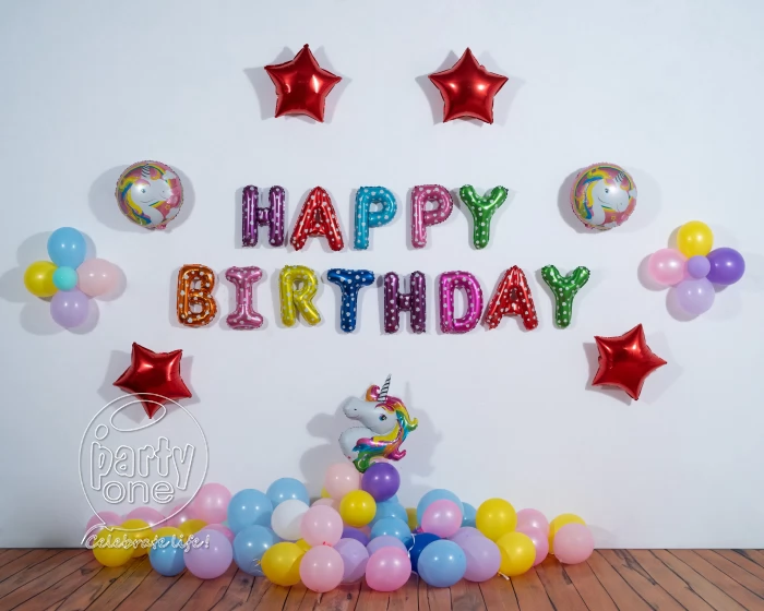 birthday Surprise Unicorn Birthday Wall Decoration