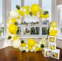 baby shower decorations Sunshine Swirl Baby Shower Ring Decoration