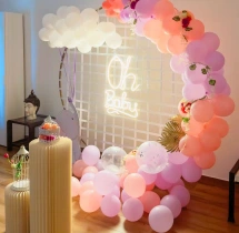 decorations Cute Oh Baby Shower Ring Decoration