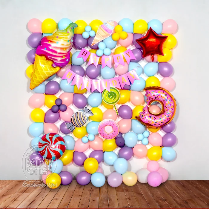 kids theme decorations Delightful Candy Land Birthday Decoration