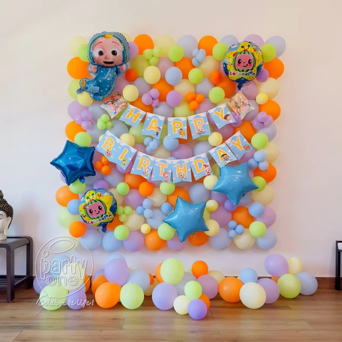 birthday Cocomelon Birthday Theme Wall Decoration