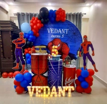 birthday Spiderman Theme Decoration for Birthday