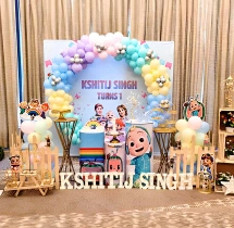 birthday Rainbow Cocomelon Theme Ring Decor