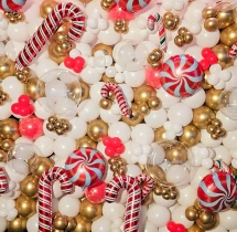 festival decorations Christmas Cane Balloon Wall Decoration