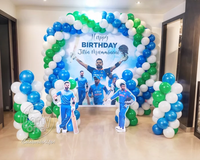 birthday Indian Cricket Theme Birthday Decoration