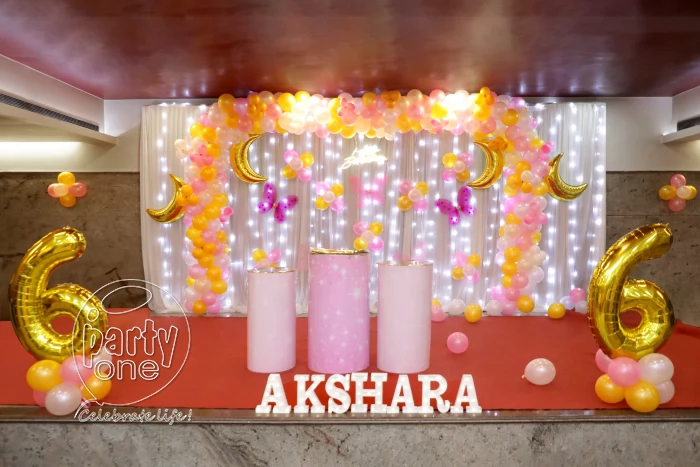 birthday Moon Theme Baby Girl 6th Birthday Decor