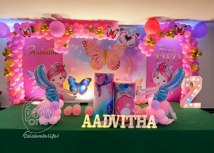 birthday Pink Fairy Theme Birthday Decor