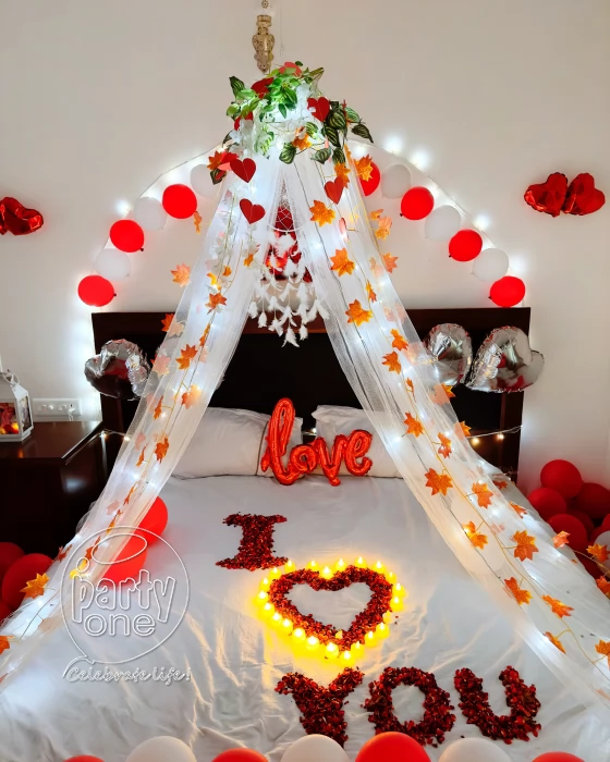decorations I Love U Canopy Bed Room Decoration