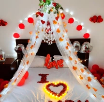 decorations I Love U Canopy Bed Room Decoration