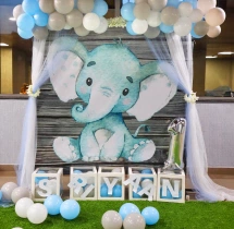 birthday Blue Baby Elephant Theme Birthday Decor