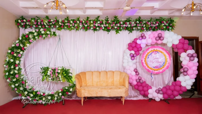 decorations Naming Ceremony Grand Moon Flower Decor