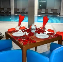 candlelight dinners Indoor Poolside Candlelight Dinner at Ellaa Hotel