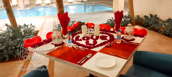 candlelight dinners Indoor Poolside Candlelight Dinner at Ellaa Hotel