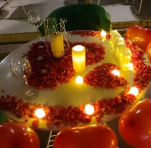 candlelight dinners Poolside Bliss Candlelight Dinner at Ellaa Residences