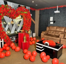 private theater celebration Couple Romantic Show with Celebration in Hyderabad