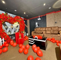 private theater celebration Couple Romantic Show with Celebration in Hyderabad