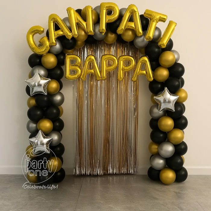 festival decorations Ganesha Chatruthi Balloon Decoration