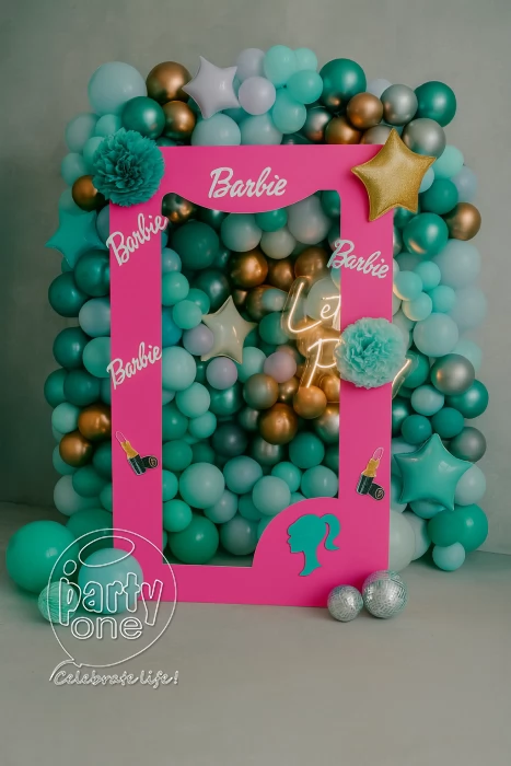 decorations Barbie Frame Balloon Backdrop Decor