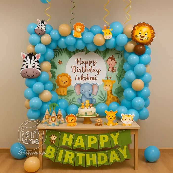 birthday Animal Kingdom Theme Birthday Decoration