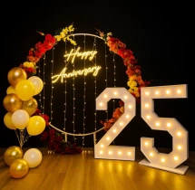 decorations Simple 25th Anniversary Ring Decoration