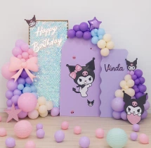 birthday Kuromi Theme Birthday Balloon Decoration