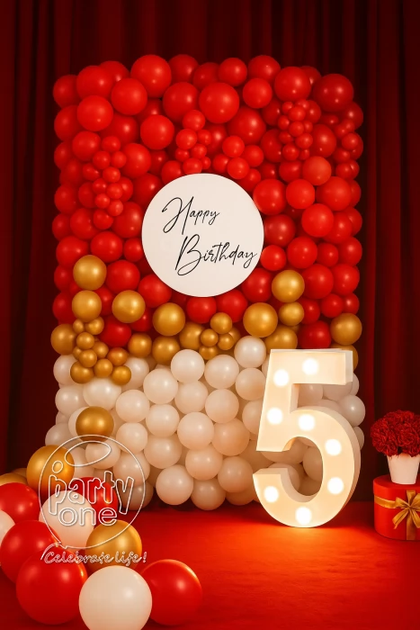 birthday Happy Birthday Colourful Balloon Decoration