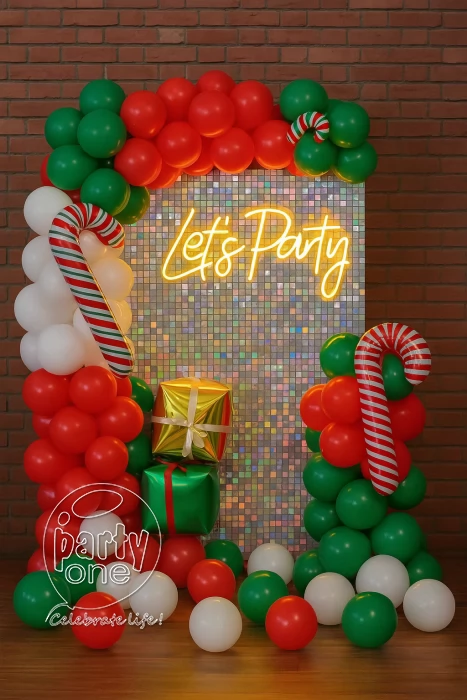 festival decorations Christmas Theme Sequin Balloon Decoration