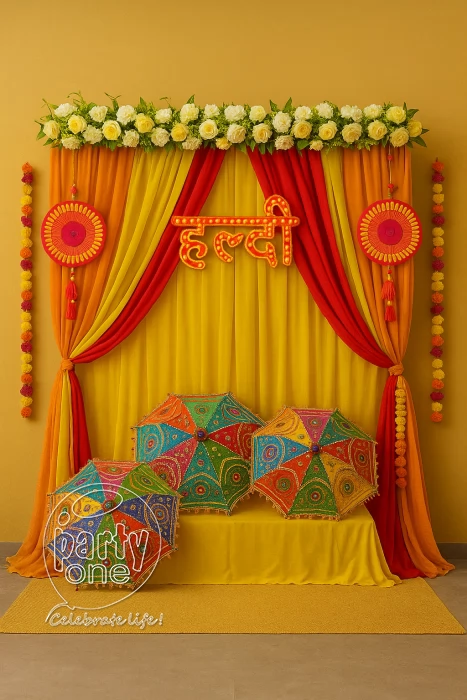 decorations Simple Haldi Decoration for Wedding