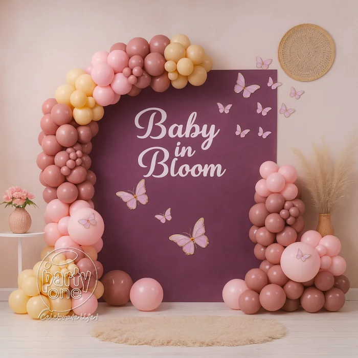 baby shower decorations Baby Shower Soft Colour Balloon Decoration