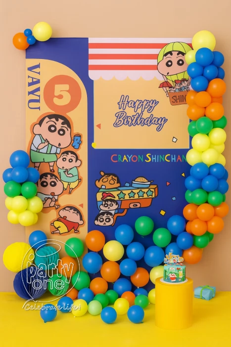 birthday Shinchan Theme Birthday Decoration