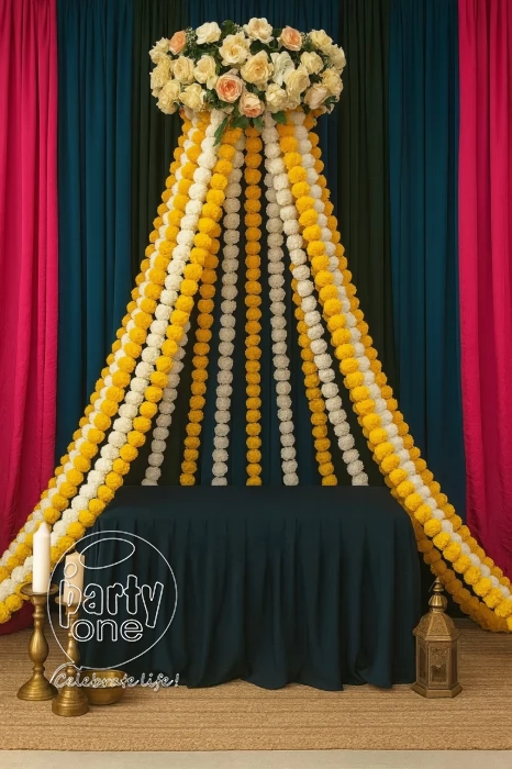 decorations Artificial Flower Haldi Ceremony Decor