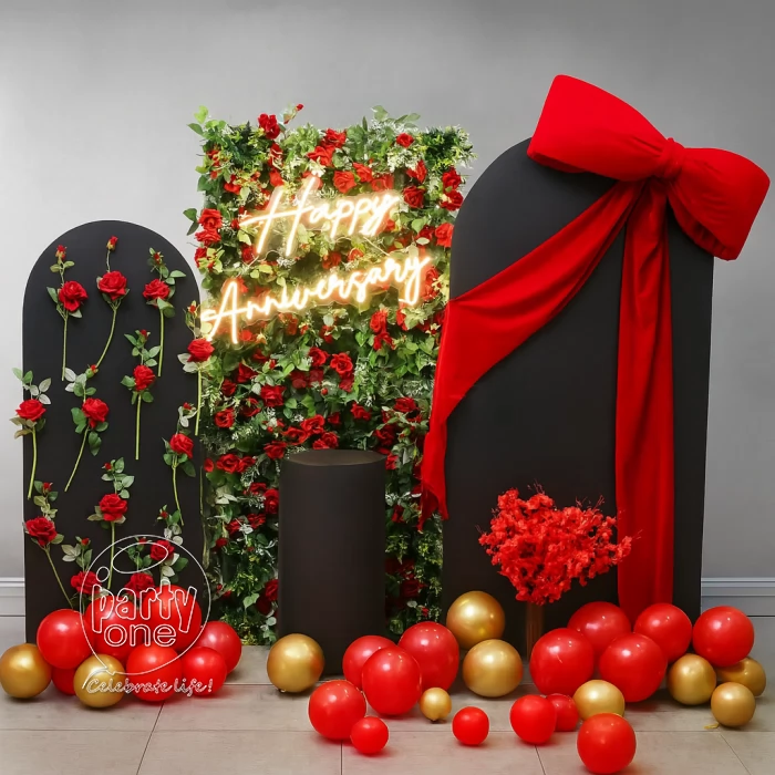 decorations Anniversary Balloon and Flower Decoration