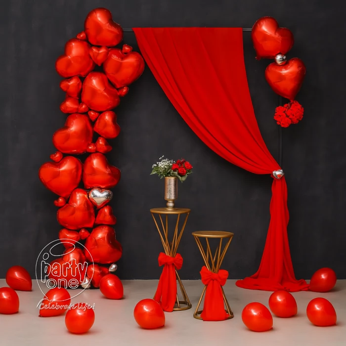 decorations Heart Shape Foil Balloon Decoration