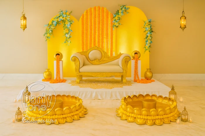 decorations Haldi Ceremony Stage Decoration