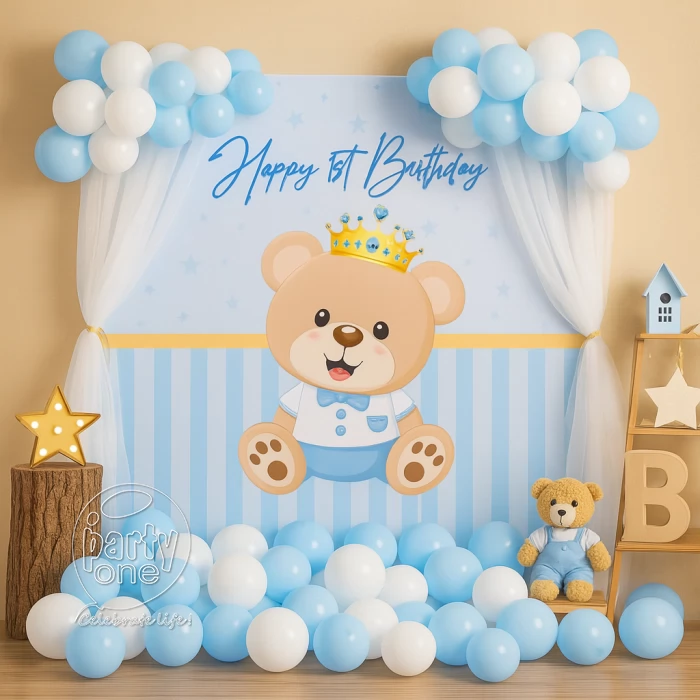 birthday Teddy Bear Theme First Birthday Decoration