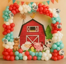 birthday Colourful Farm Theme Birthday Decoration