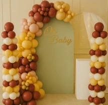 baby shower decorations Dark Brown Theme Baby Shower Decoration